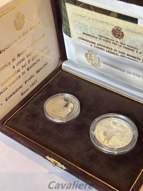 San Marino
500 + 1000 Lire Ag ... 