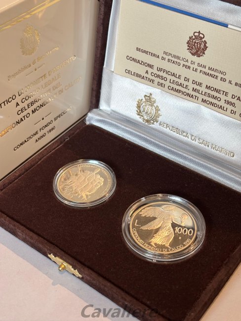 San Marino
500 + 1000 Lire Ag ... 