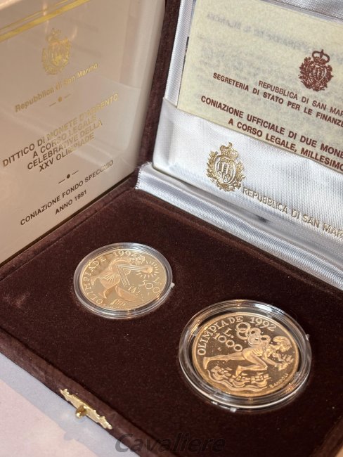 San Marino
500 + 1000 Lire Ag ... 