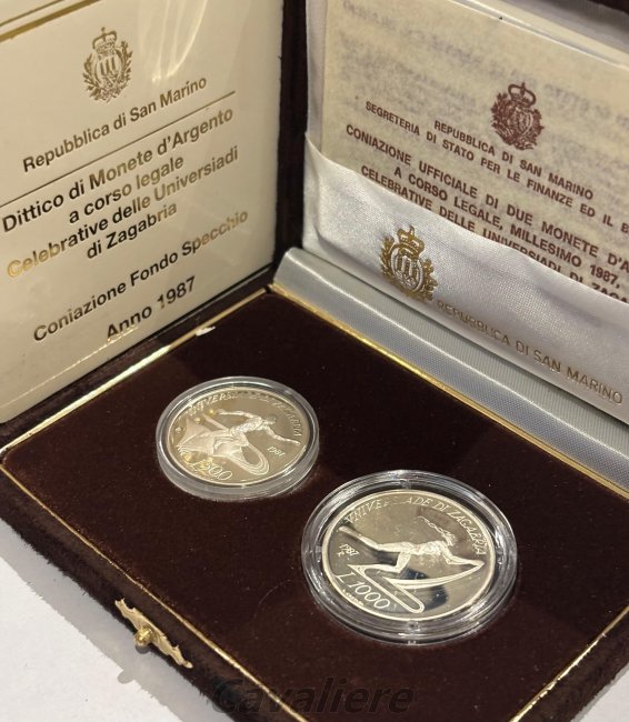 San Marino
500 + 1000 Lire Ag ... 
