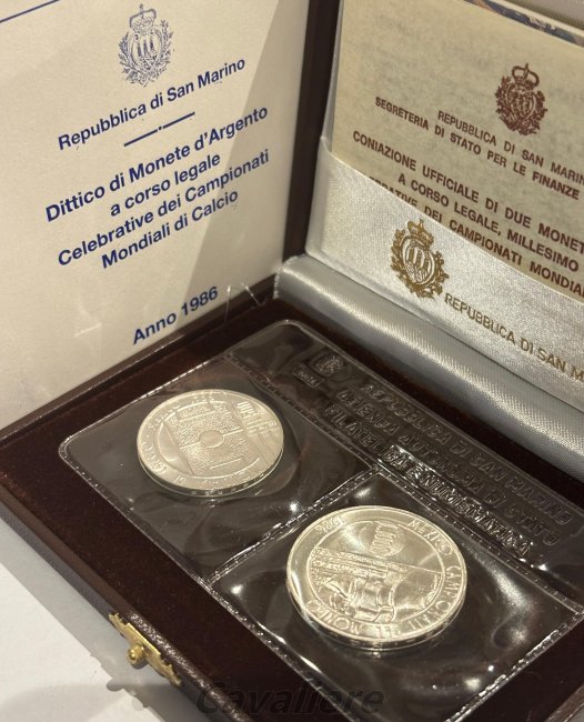 San Marino
500 + 1000 Lire Ag ... 