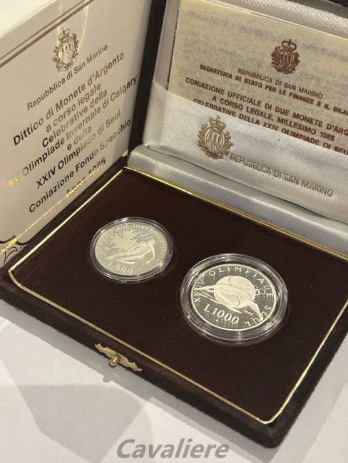 San Marino
500 + 1000 Lire Ag ... 