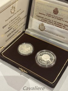 San Marino
500 + 1000 Lire Ag ... 
